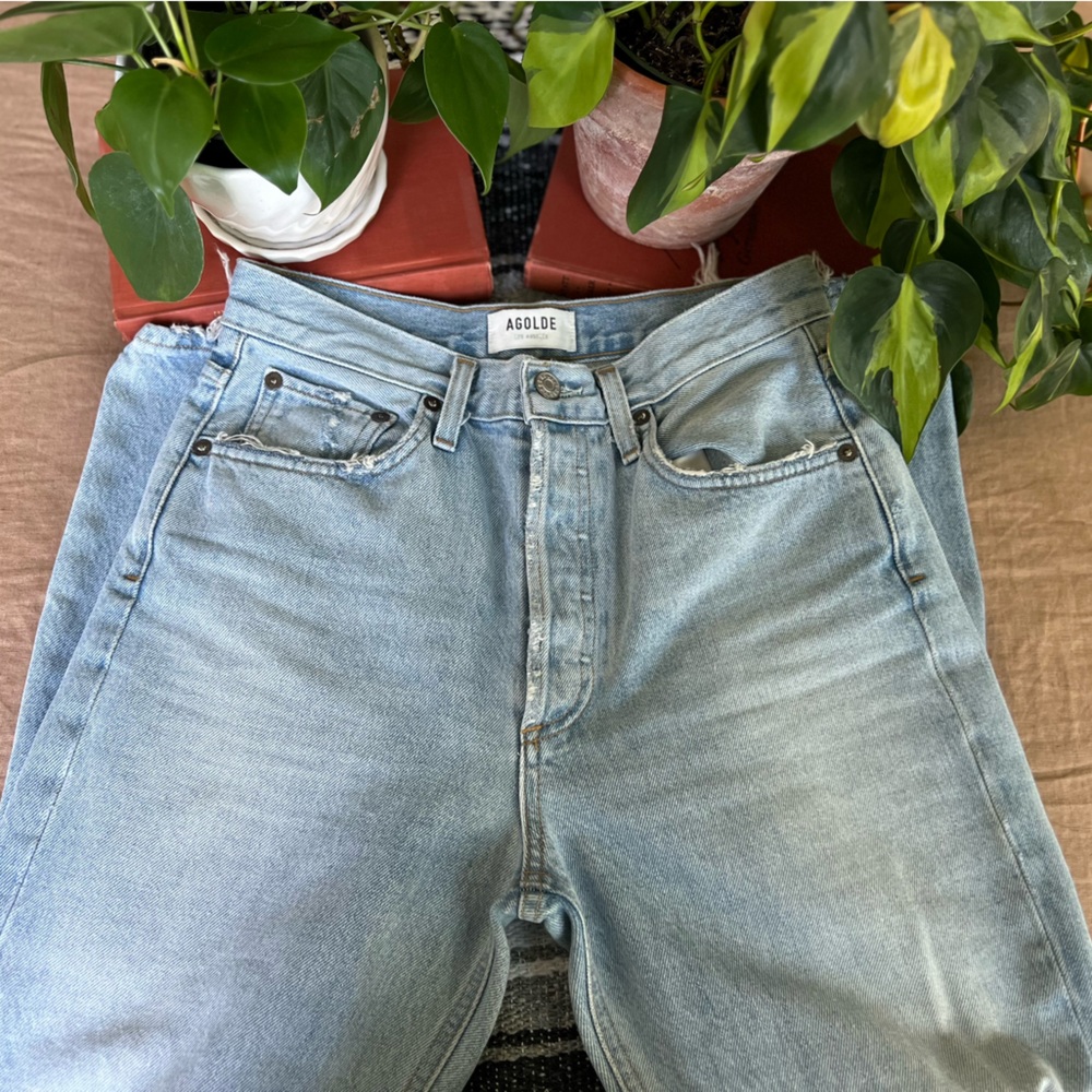 AGOLDE - Riley High Rise Straight Crop “Clear Skies” 25